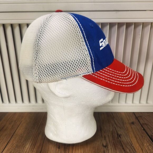 Choko Snap-On Hat Cap Snapback Red White Blue USA Mesh Tools Mens Dad Authentics - Picture 4 of 10